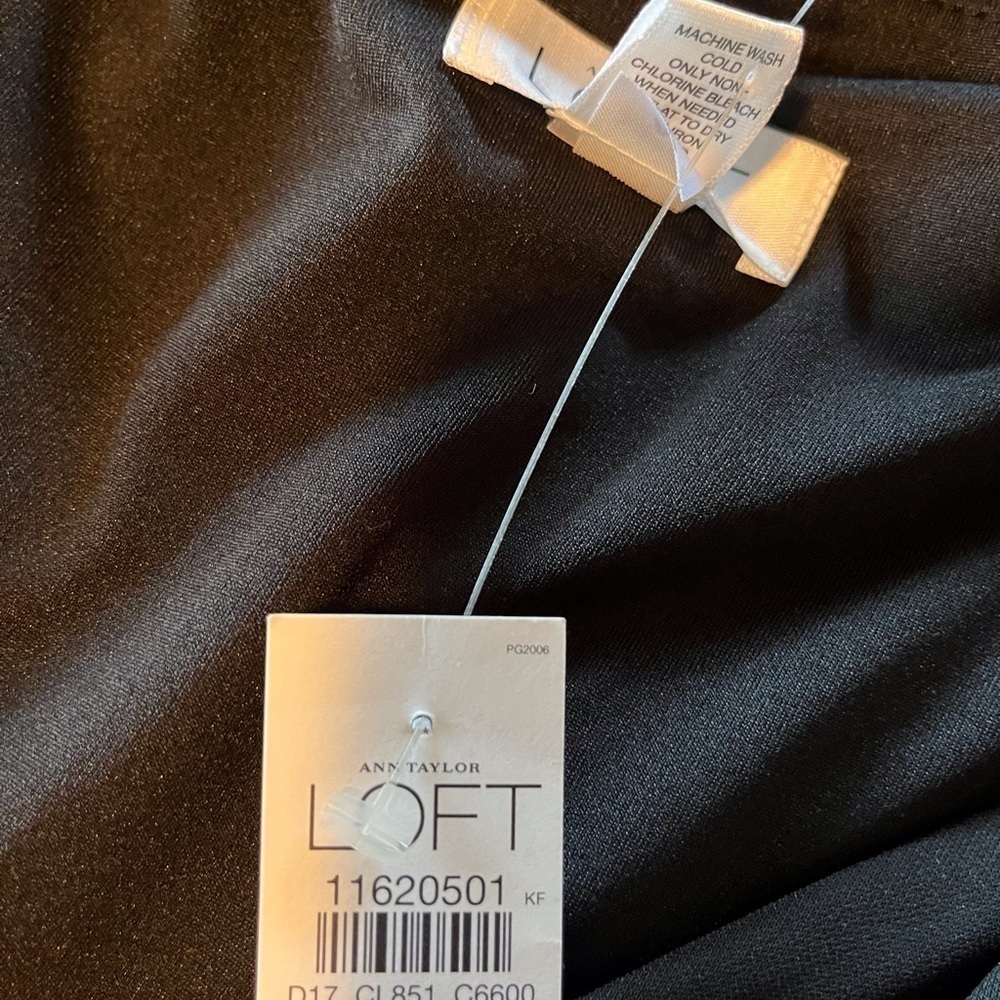 LOFT Little Black Dress. NWT. Size 10 - Picture 5 of 6